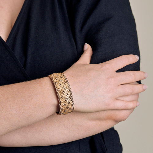 Brățară mare din aur galben la Zașiu poloneză 