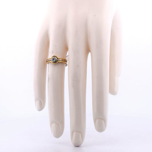 Bague 49 Bague ancienne en or et diamants 58 Facettes