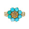 Bague 50 Bague  Cocktail  Or rose Diamant, Turquoise 58 Facettes 4250492CN