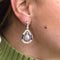 Boucles d'oreilles Boucles d'oreilles Art Déco en saphir et diamant 58 Facettes