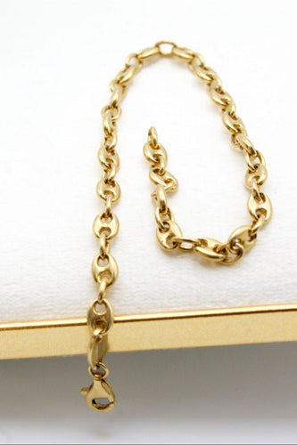 Bracelet maille grain de café