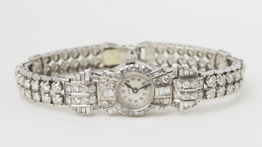 Montre 16cm Montre Ery en or platine et diamants 58 Facettes 32306