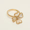 Bague 51 Van Cleef & Arpels - Bague Sweet Hearts or jaune, diamants, nacre 58 Facettes