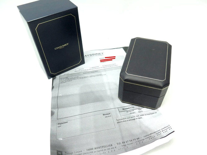 Montre montre CHAUMET paris 1780 quartz 27 mm diamants or & acier palladie 58 Facettes 260928