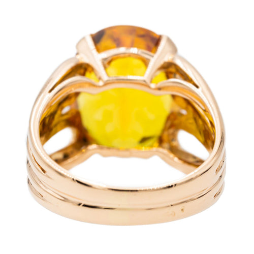 Bague 54 Bague Or rose Citrine 58 Facettes 2662124CN