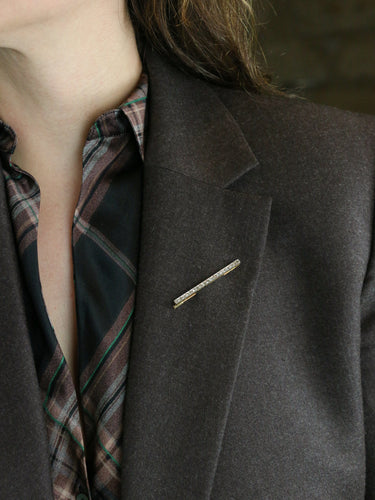 Broche Broche Belle Epoque or jaune diamants taille rose 0,4 carat 58 Facettes 1022.8