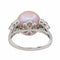 Bague 63 Bague Or blanc Perle 58 Facettes 3088472CN