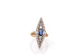 Bague 49 Bague marquise ancienne saphir et diamants 58 Facettes 27625
