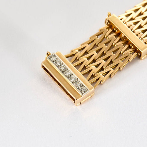 Bague 59,5 Bague or jaune motif de coeur 58 Facettes SOR1052