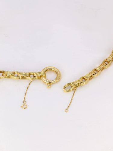 Collier Chaîne vintage maille ovale or jaune 58 Facettes J221