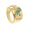 Bague Bague avec émeraudes et diamants 58 Facettes 34295