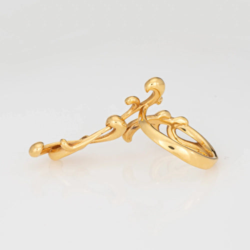 Bague Bague en or jaune 18 carats avec diamants Carrera y Carrera Origin, taille 7, forme articulée 58 Facettes G13589