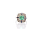 Bague 55 Bague art déco émeraude, diamants et saphirs 58 Facettes 27176