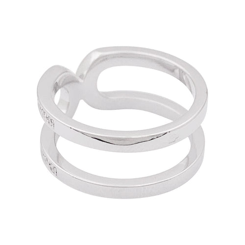 Bague 50 Bague Dinh Van "Maillon" or blanc, diamants. 58 Facettes 33882