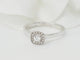 Bague 53.5 Bague solitaire en or blanc et diamants 0.15ct 58 Facettes 30934