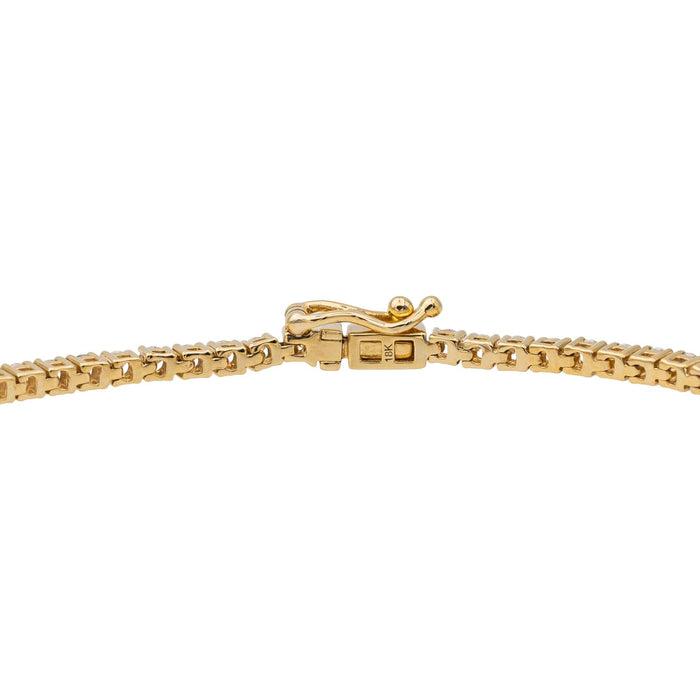 Yellow Gold Diamond Line Bracelet