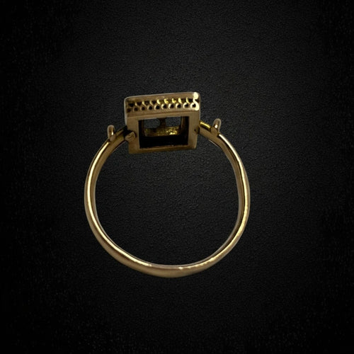 Bague Bague du début du XXe siècle ornée de rubellites et de micro-perles 58 Facettes