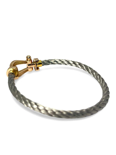 Bracelet Bracelet Fred Force 10 or rose et diamants Grand Modèle 58 Facettes