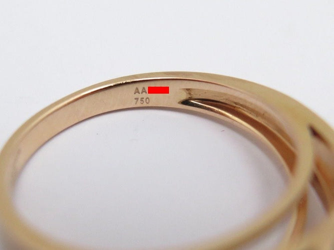 Bague 51 bague MAUBOUSSIN solitaire chance of love n2 or rose & diamants 58 Facettes 259528