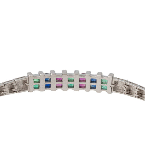 Bracelet Bracelet Or blanc Emeraude 58 Facettes 2834271CN