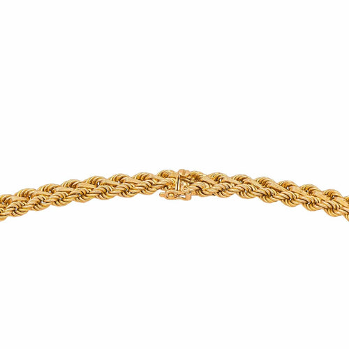 Collier Collier Maille tressée Or rose 58 Facettes 4681525CN