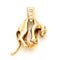 Pendentif Pendentif panthère articulé en or jaune 14k et diamants 58 Facettes 55C62510EC194957BCD6378BF4AFA45A