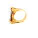 Bague 61 Bague Tank Or Jaune Rubis & Diamant 58 Facettes 104-GS38443