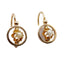 Boucles d'oreilles Dormeuses victoriennes or rose et perles (circa 1890) 58 Facettes A05887