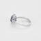Bague 53.5 Bague Marguerite or gris, saphir et diamants 58 Facettes BA517