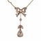 Pendentif Pendentif victorien en diamant arc et poire des années 1890 58 Facettes 24086-0163