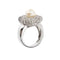 Bague 57 Bague Fleur perle et diamants 58 Facettes 10510