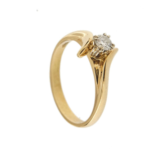 Bague Bague solitaire contrariée avec diamant 0,30 ct 58 Facettes 31425
