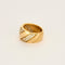 Bague 52 Bague jonc or jaune et diamants 58 Facettes CRE0041X2