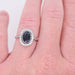 Bague Bague Pompadour platine 1920 saphir naturel 1,70 carats et diamants 58 Facettes 328