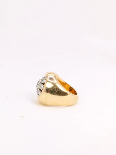 Bague 47 Bague boule en or et diamants 58 Facettes J300