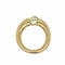 Bague 48 CARTIER - Bague bandeau en or jaune diamants Ellipse 58 Facettes