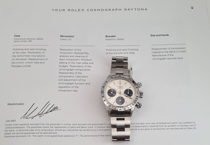 Montre ROLEX - Montre Oyster Cosmograph 6265/0 58 Facettes 6265/0