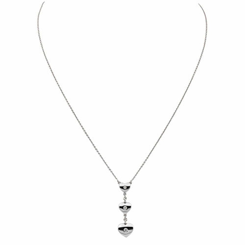 Collier Collier Coeur Or blanc Diamant 58 Facettes 3837305RV