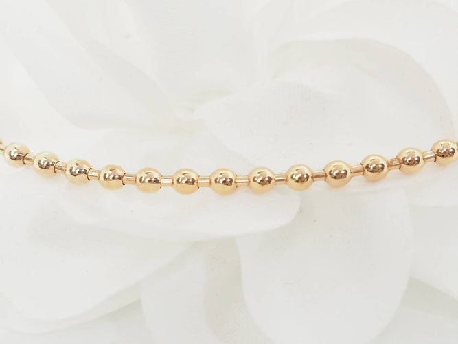 Collier Collier boules rigide et trèfles en or rose et diamants 58 Facettes 33100