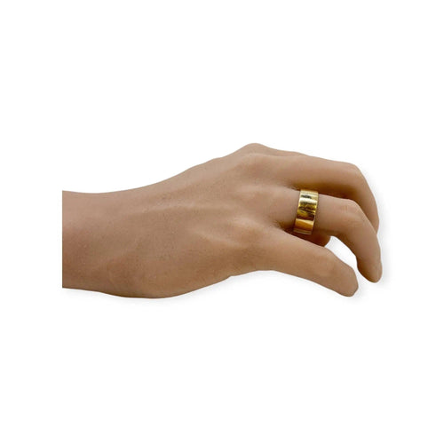 Bague 53 Alliance large ou jaune 58 Facettes 330080108