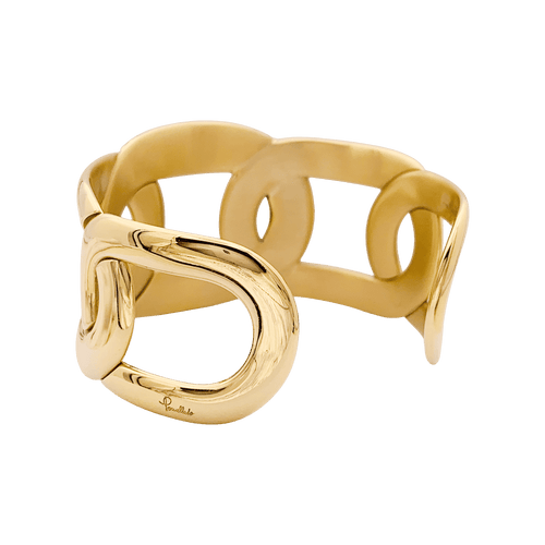 Náramek Pomellato Tango bílé a hnědé zlato a diamant