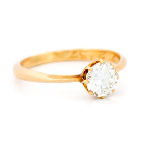 Bague 50 Bague solitaire en or jaune et diamant 58 Facettes E7B0B78B1E4549C3876B65816C9177BF