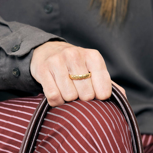 Bague 66 Alliance ou jaune 58 Facettes MON0848