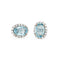 Boucles d'oreilles Boucles d'oreilles en or jaune et aigue-marine, diamants 58 Facettes G14154