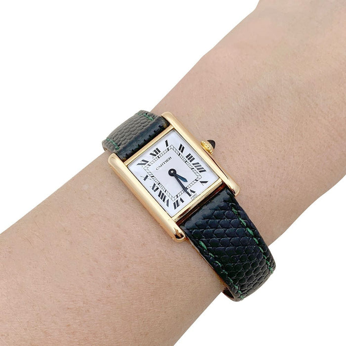 Montre Montre Cartier, "Tank Louis Cartier", or jaune. 58 Facettes 33975