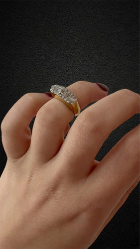 Bague Anello "a Ponte" Italiano Anni '70 58 Facettes