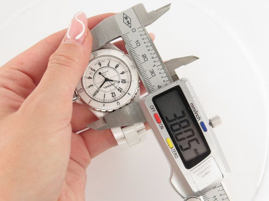 orologio CHANEL j12 38 mm in ceramica bianca automatico