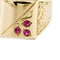Bague Bague pour homme en or jaune avec rubis 58 Facettes 36431