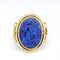Bague 54 Bague en or jaune 18 carats et lapis-lazuli 58 Facettes 32615