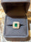 Bague Bague Style Art Déco Emeraude Colombienne, Diamants 58 Facettes BEM47